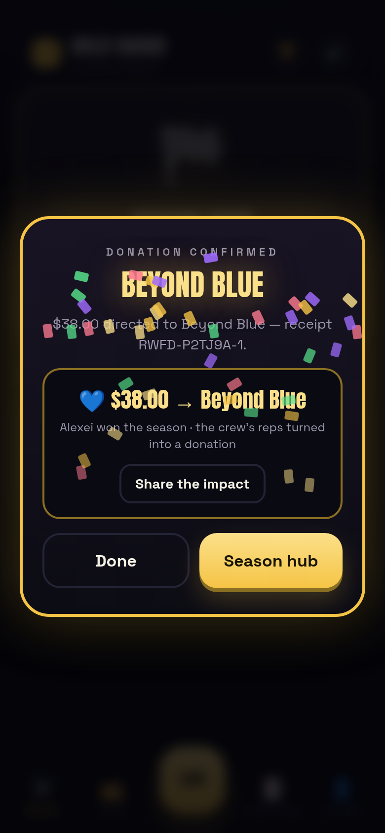 v4 charity donation receipt